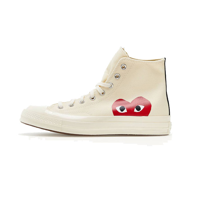 Converse Play Comme Des Garcons Low White l Tehran Running